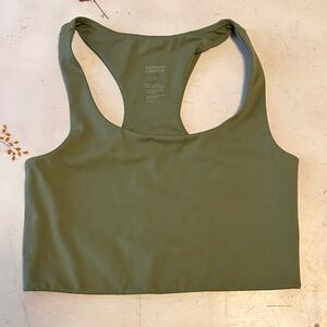 Girlfriend Collective Sage Green Activewear Top